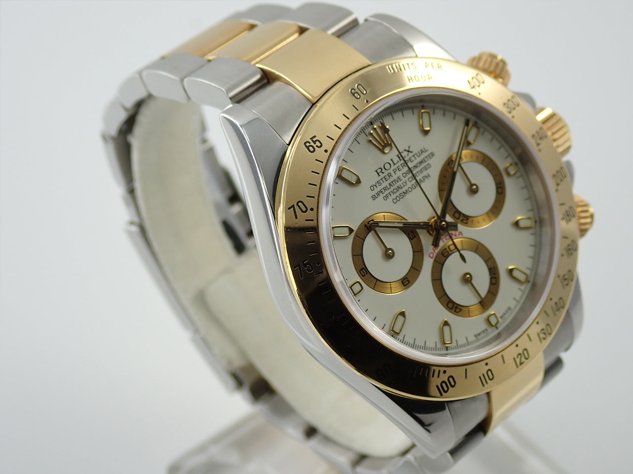 Rolex Daytona Ref.116523 SS/YG White Dial