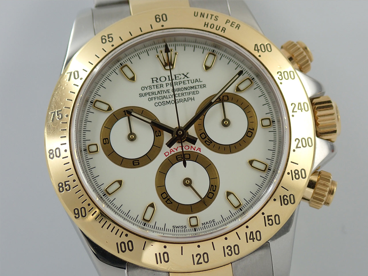 Rolex Daytona Ref.116523 SS/YG White Dial