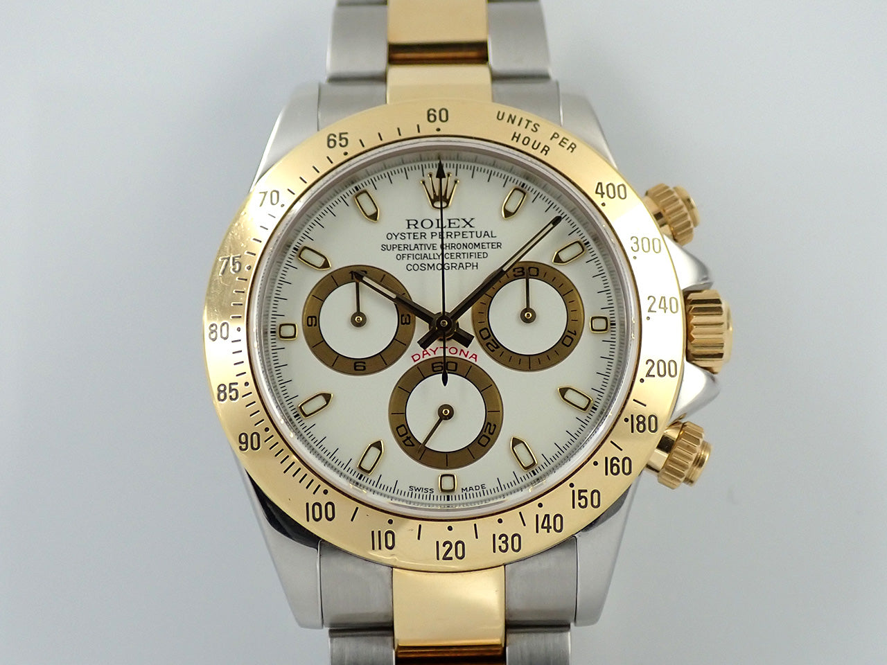 Rolex Daytona Ref.116523 SS/YG White Dial