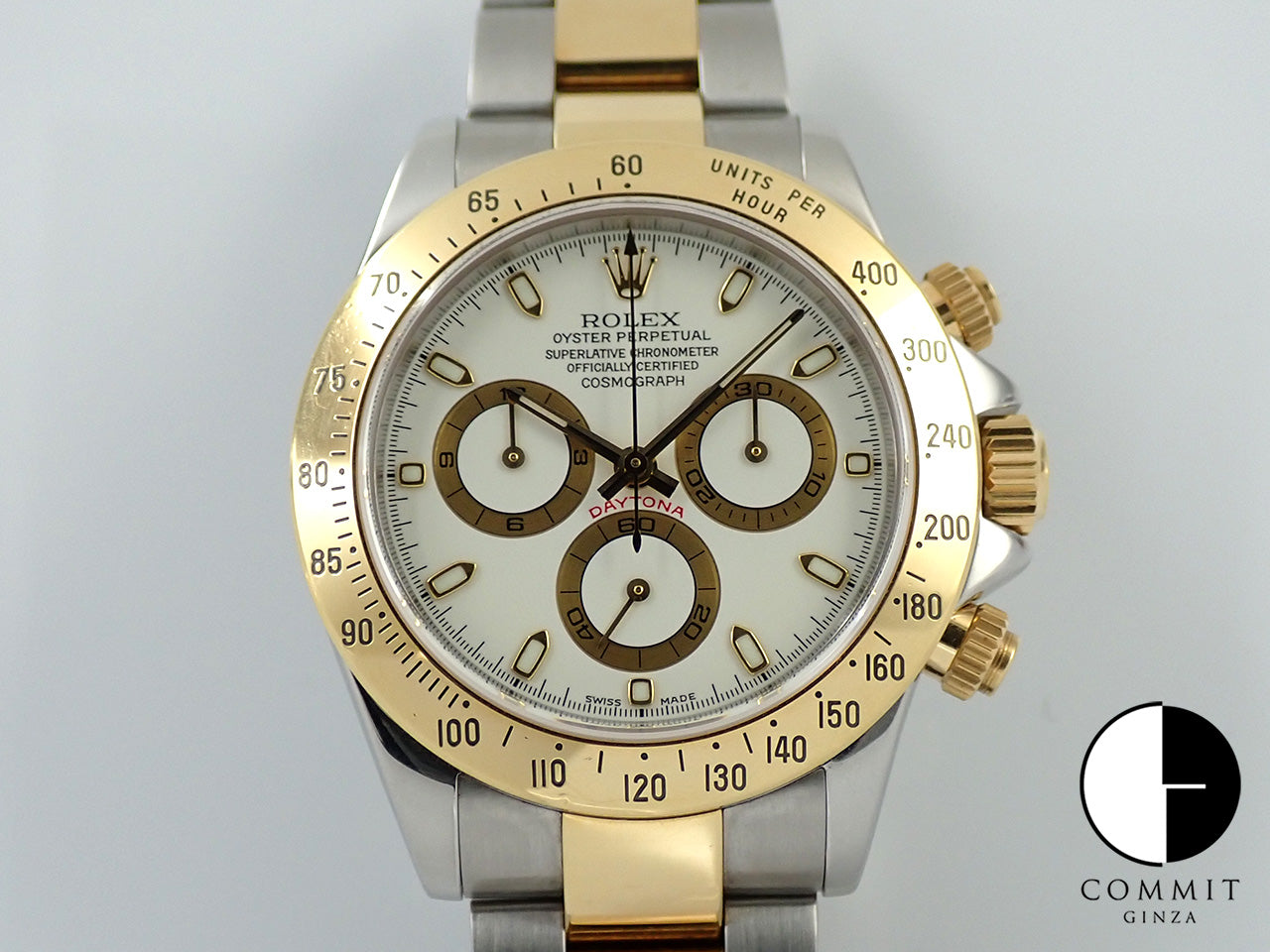 Rolex Daytona Ref.116523 SS/YG White Dial