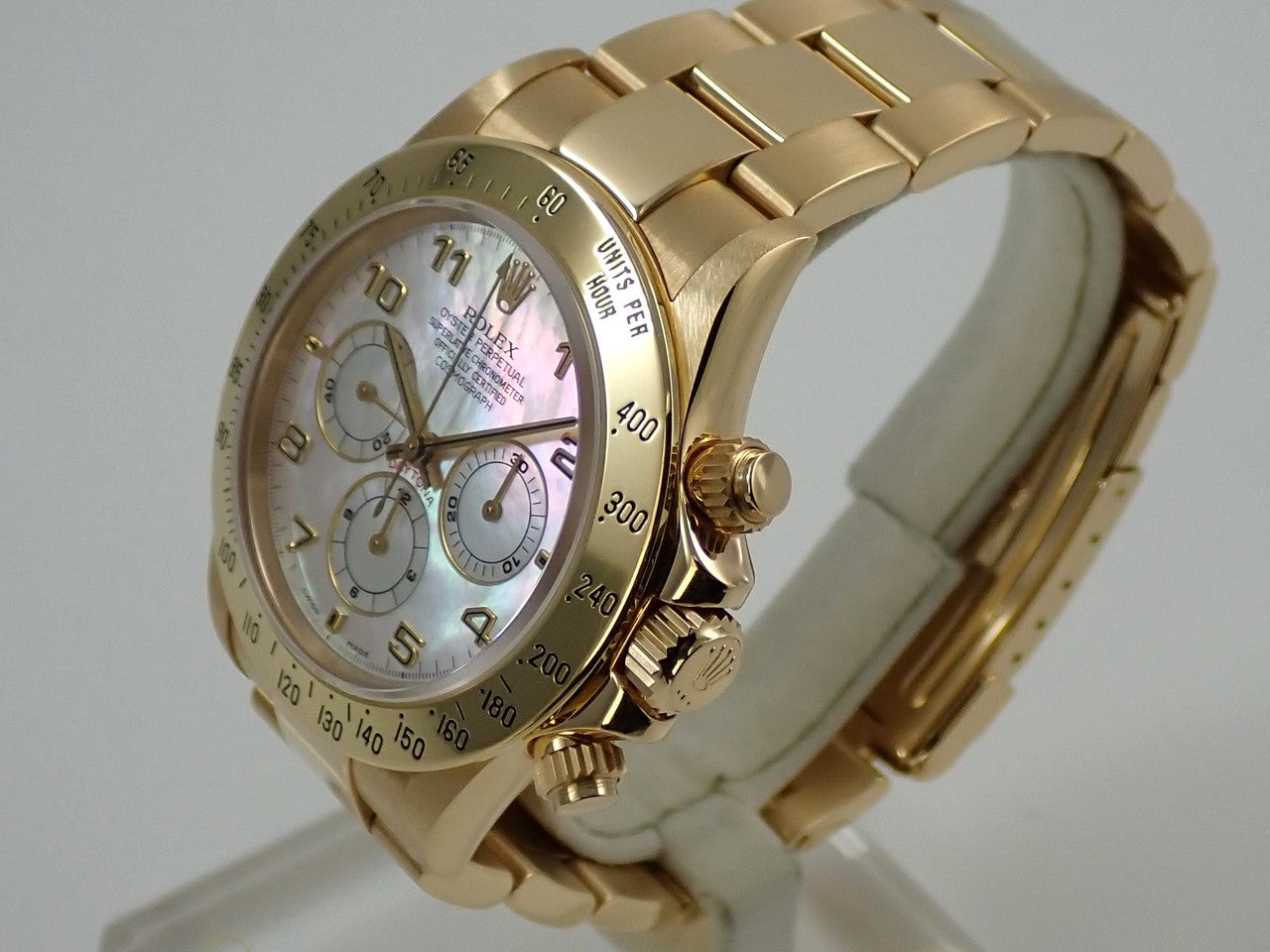 Rolex Daytona El Primero Ref.16528 18KYG White Shell Arabic Dial