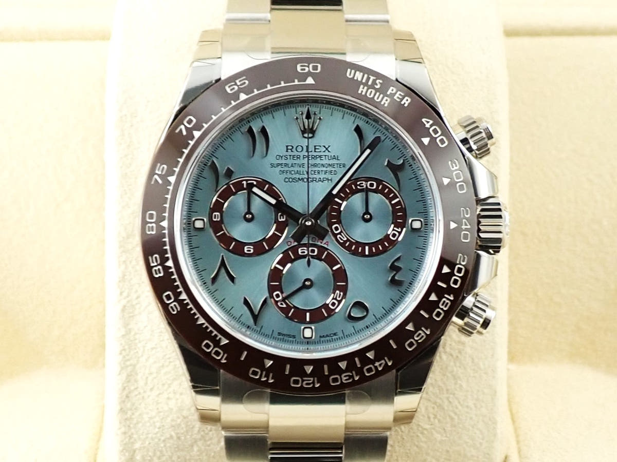 ロレックス デイトナ Ref.116506 アイスブルー×アラビアインデックス文字盤 美中古 588KA3AL