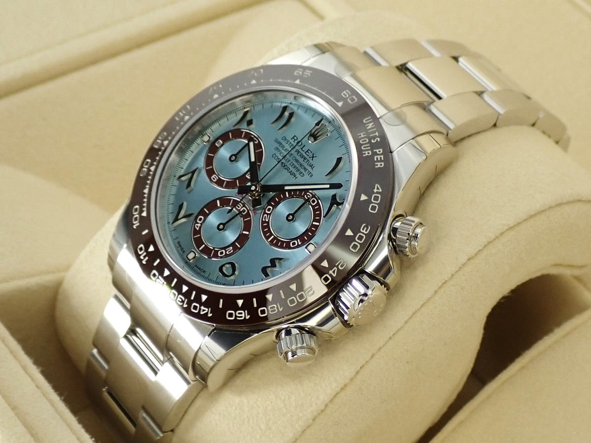 ロレックス デイトナ Ref.116506 アイスブルー×アラビアインデックス文字盤 美中古 588KA3AL