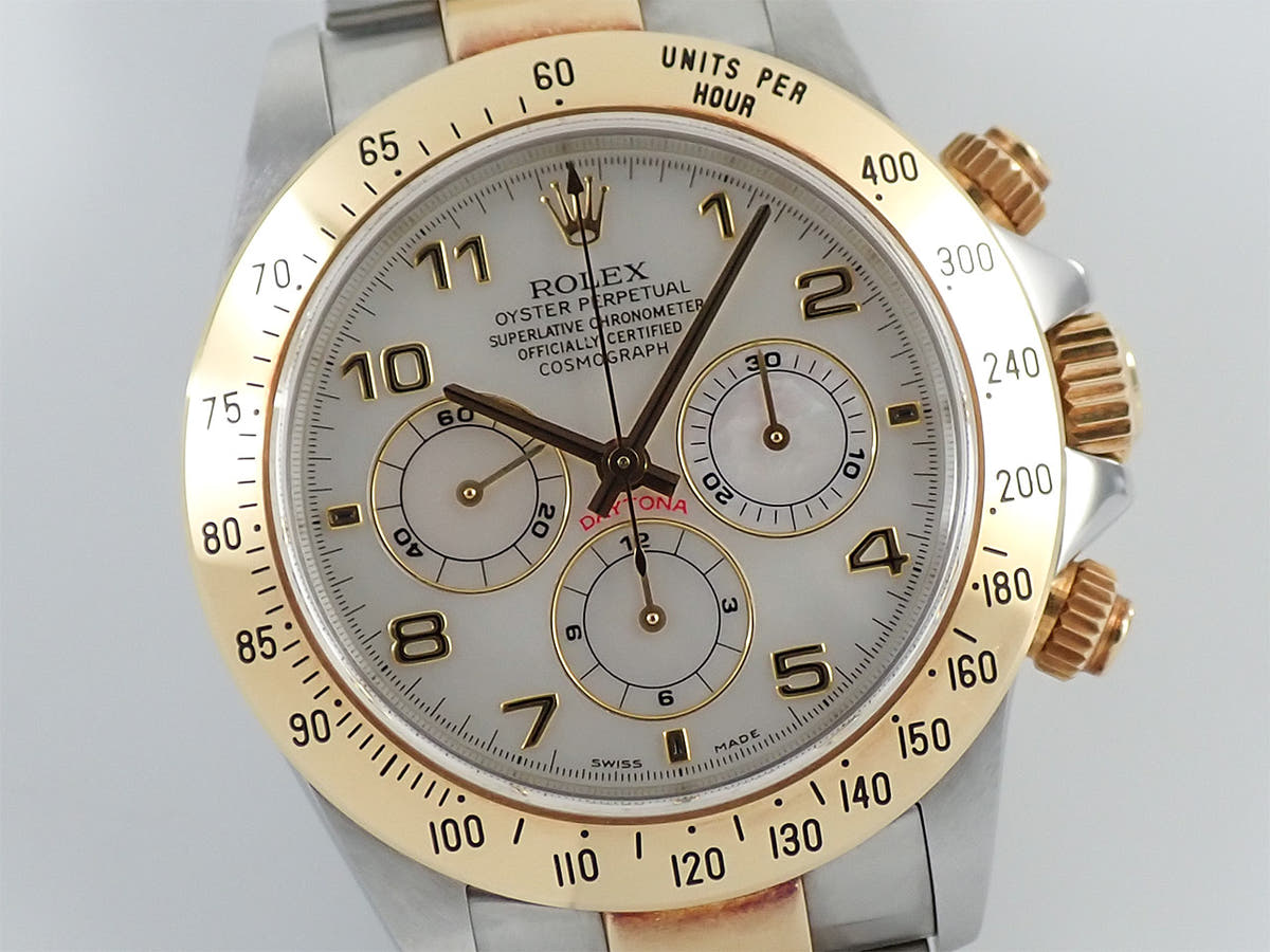 ロレックス デイトナ Ref.16523NA ホワイトシェルアラビア文字盤 中古 FTF42C45
