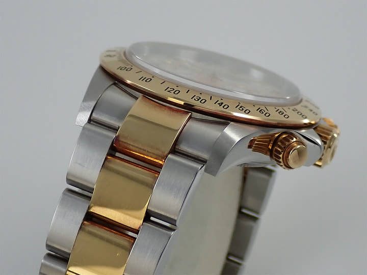 ロレックス デイトナ エルプリメロ Ref.16523NA ステンレススチール/イエローゴールド ホワイトシェルアラビア文字盤