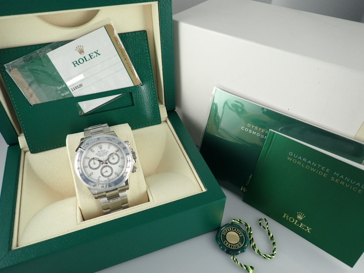 Rolex Daytona White Dial Random Mirror Buckle [Dead Stock] &lt;Warranty, Box, etc.&gt;