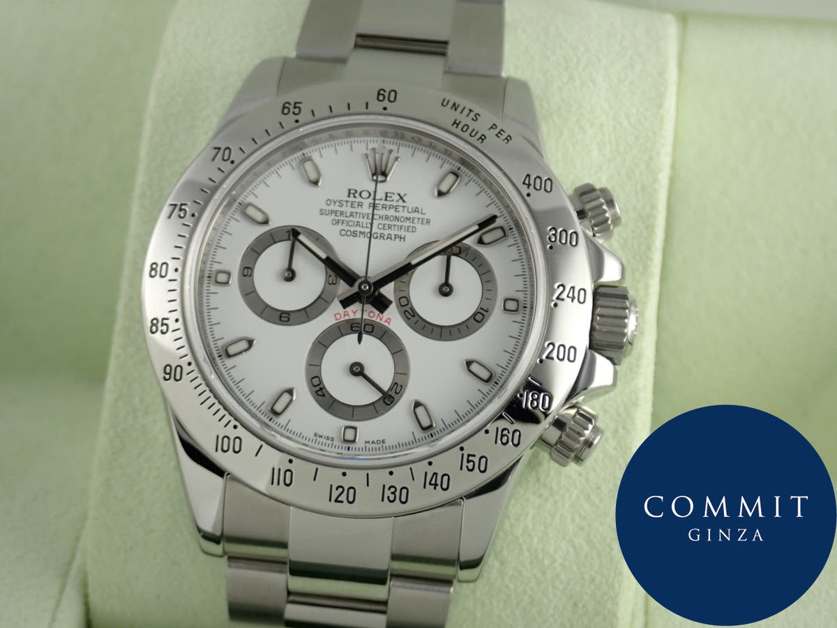 ロレックス デイトナ Ref.116520 ホワイト文字盤 中古 daytona-413