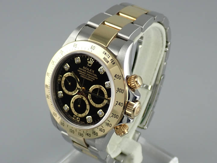 ロレックス デイトナ Ref.16523G ブラック文字盤 中古 daytona-418