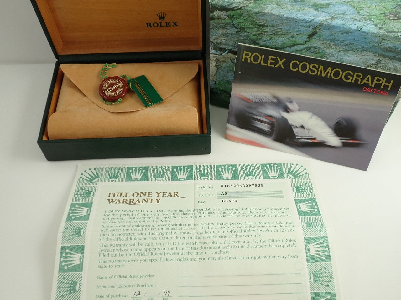 Rolex Daytona El Primero Ref.16520 SS Black Dial