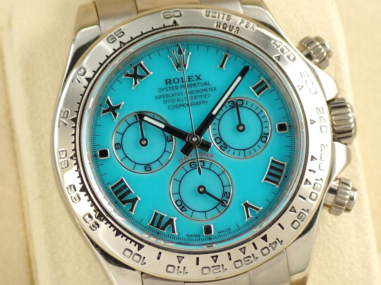 Rolex Daytona Ref.116509 18KWG Turquoise Dial