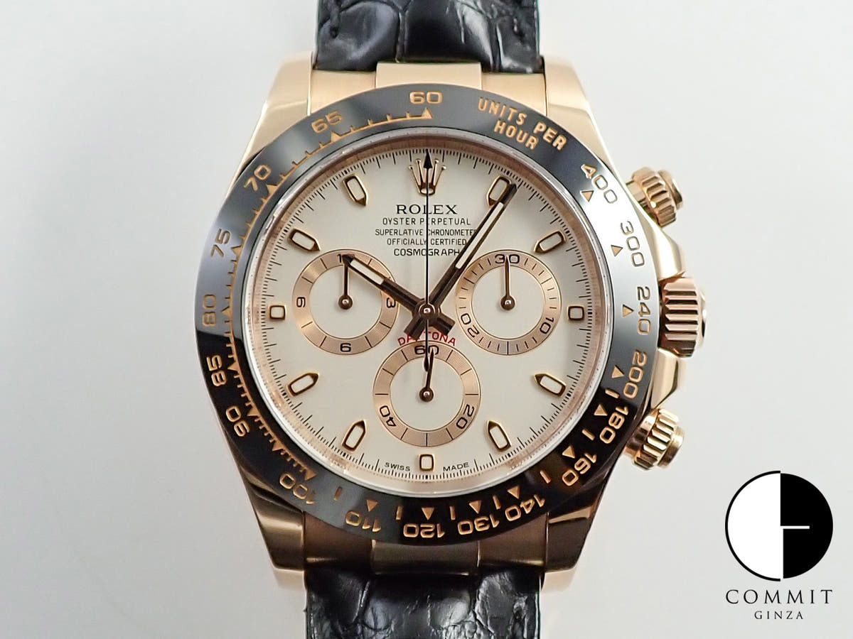 Rolex Daytona Ref. 116515LN Everose Gold Ivory Dial