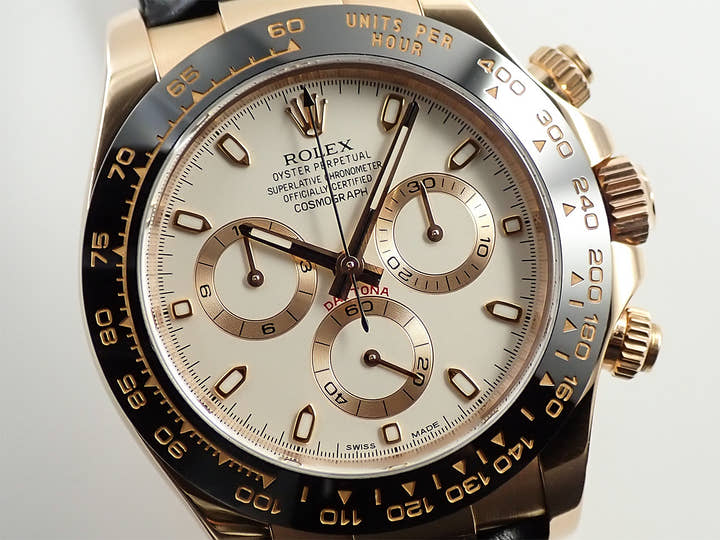 Rolex Daytona Ref. 116515LN Everose Gold Ivory Dial