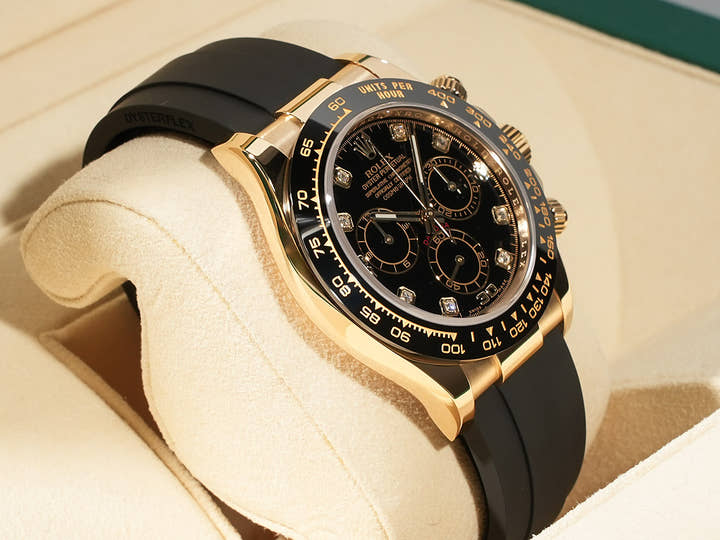 ロレックス デイトナ Ref.116518LN イエローゴールド ブラックx8Pダイヤ文字盤