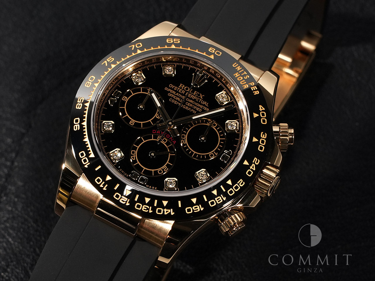 Rolex Daytona Ref.116518LN 18KYG Black 8P Diamond Dial