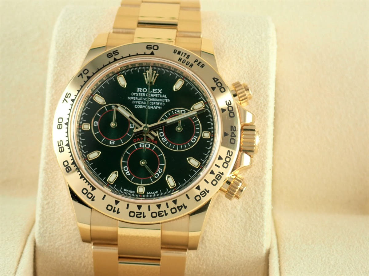 ロレックス デイトナ Ref.116508 グリーン文字盤 未使用 daytona-435
