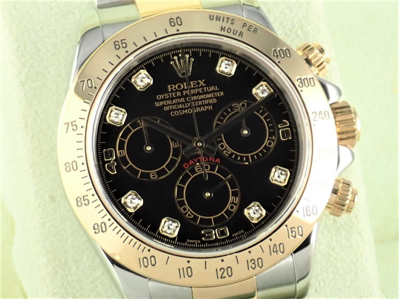 ロレックス デイトナ SS/18KYG 8Pダイヤ文字盤 Ref.116523G Serial.Z（2006年頃）