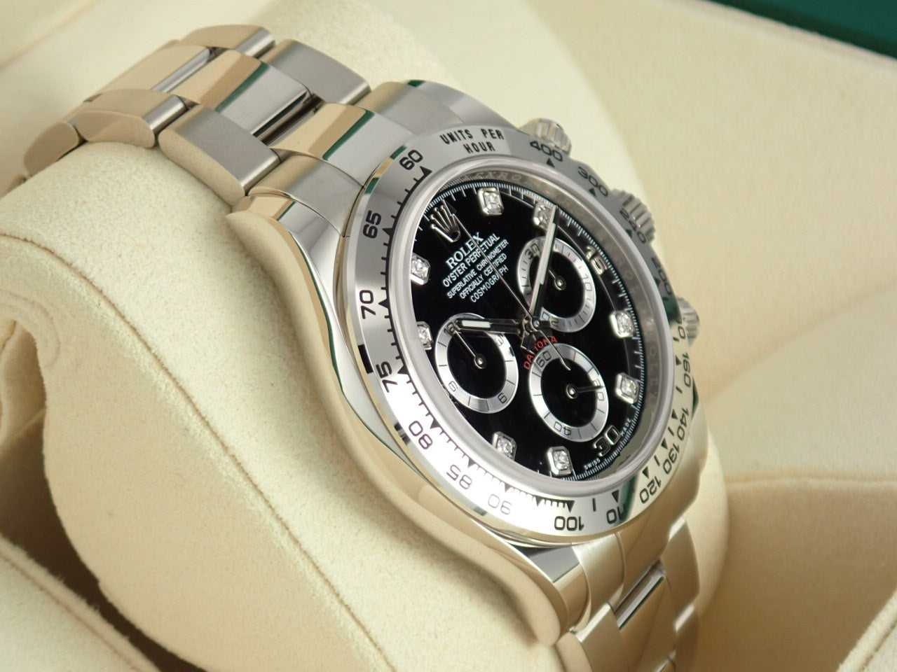 Rolex Daytona Black Dial 8P Diamond [Unused] &lt;New Warranty Card, Box, etc.&gt;