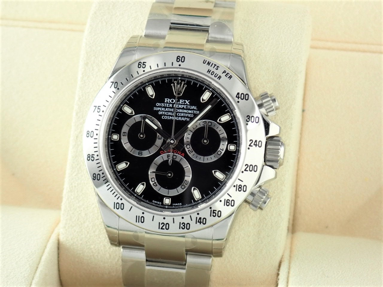 Rolex Daytona Black Dial Random Mirror Buckle [Dead Stock] &lt;Warranty, Box, etc.&gt;