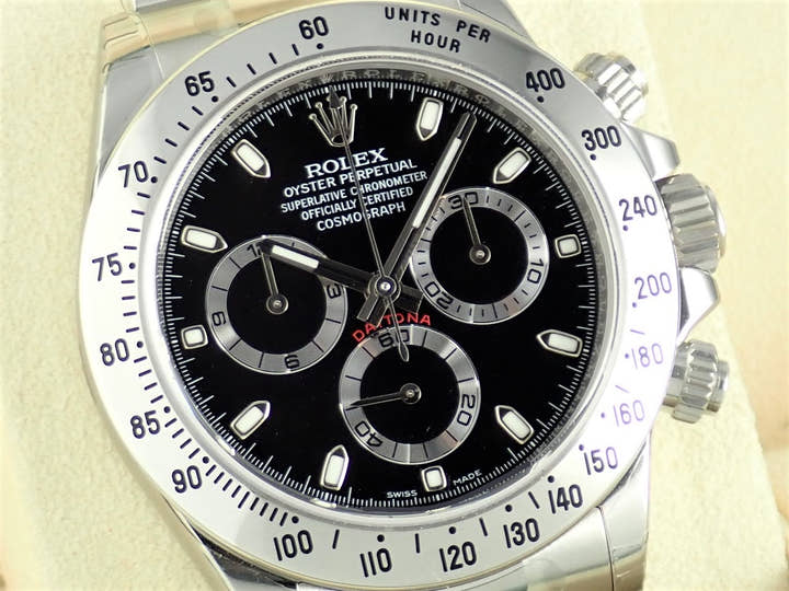 ロレックス デイトナ Ref.116520 ブラック文字盤 デッドストック daytona-482