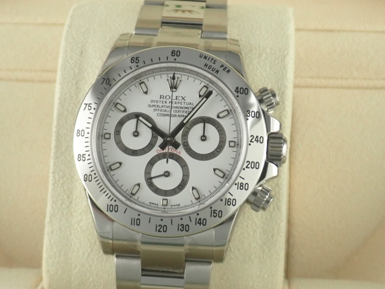 Rolex Daytona White Dial Random Mirror Buckle [Dead Stock] &lt;Warranty, Box, etc.&gt;