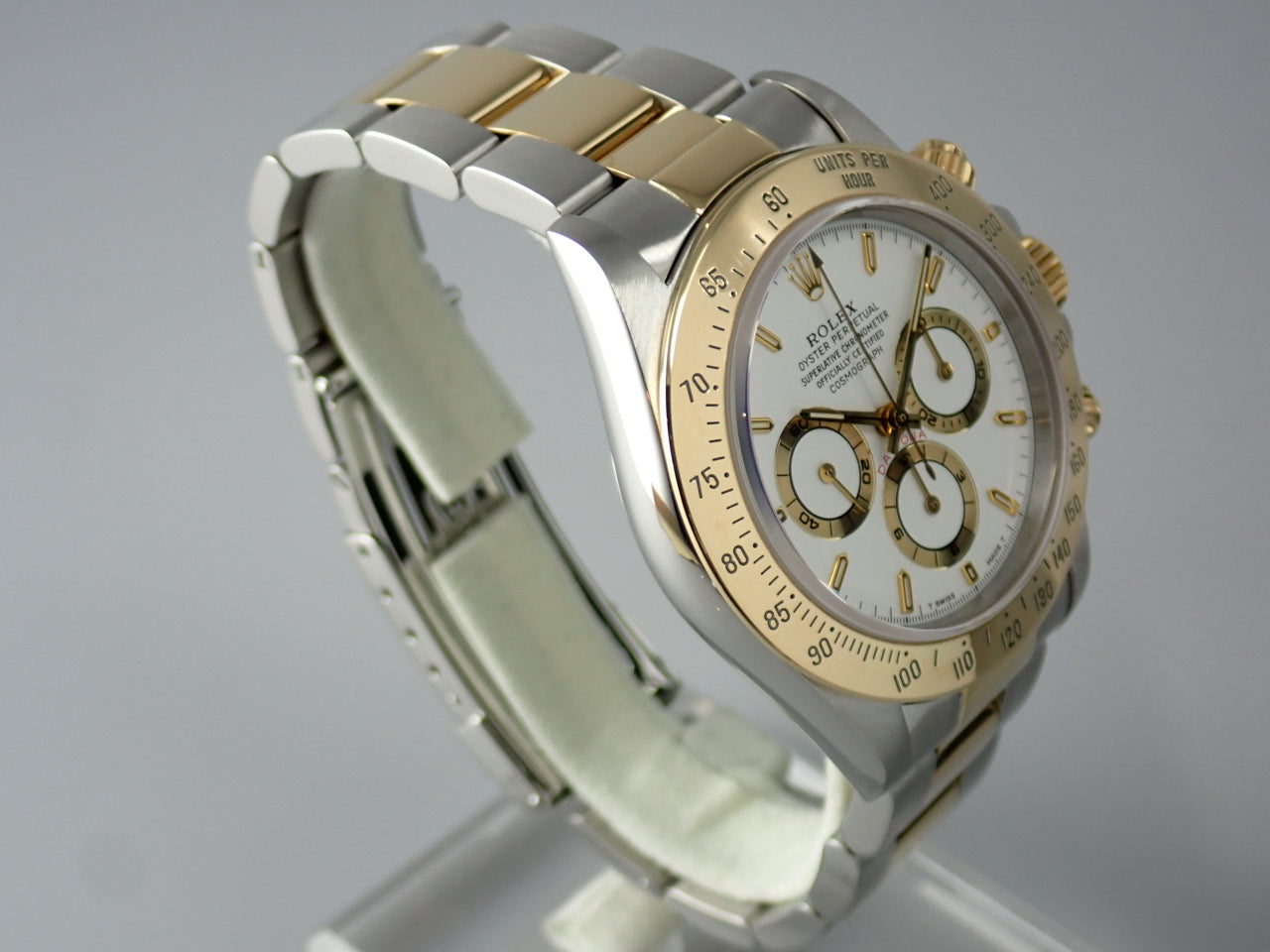 Rolex Daytona El Primero combination model, white dial, W number