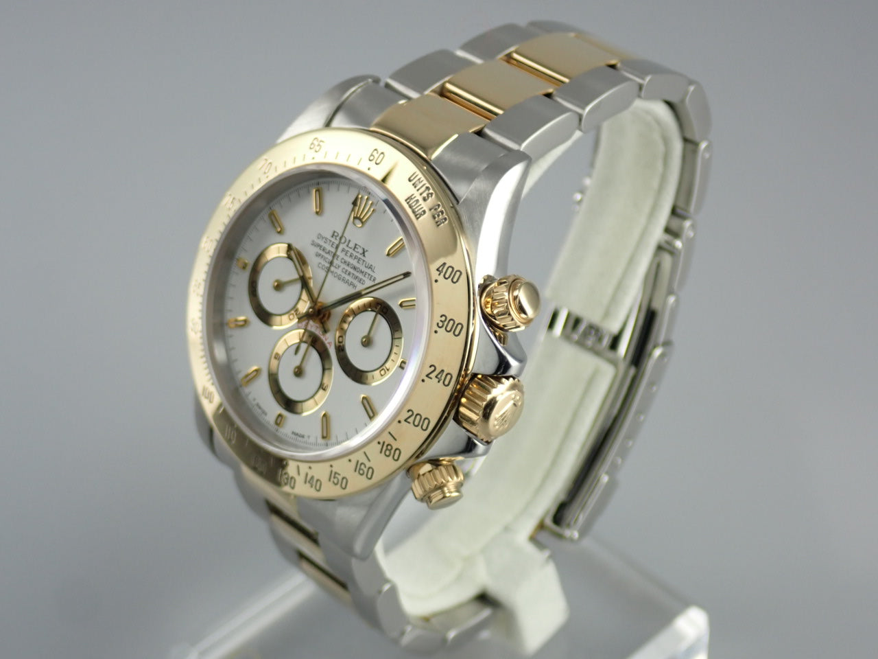 Rolex Daytona El Primero combination model, white dial, W number