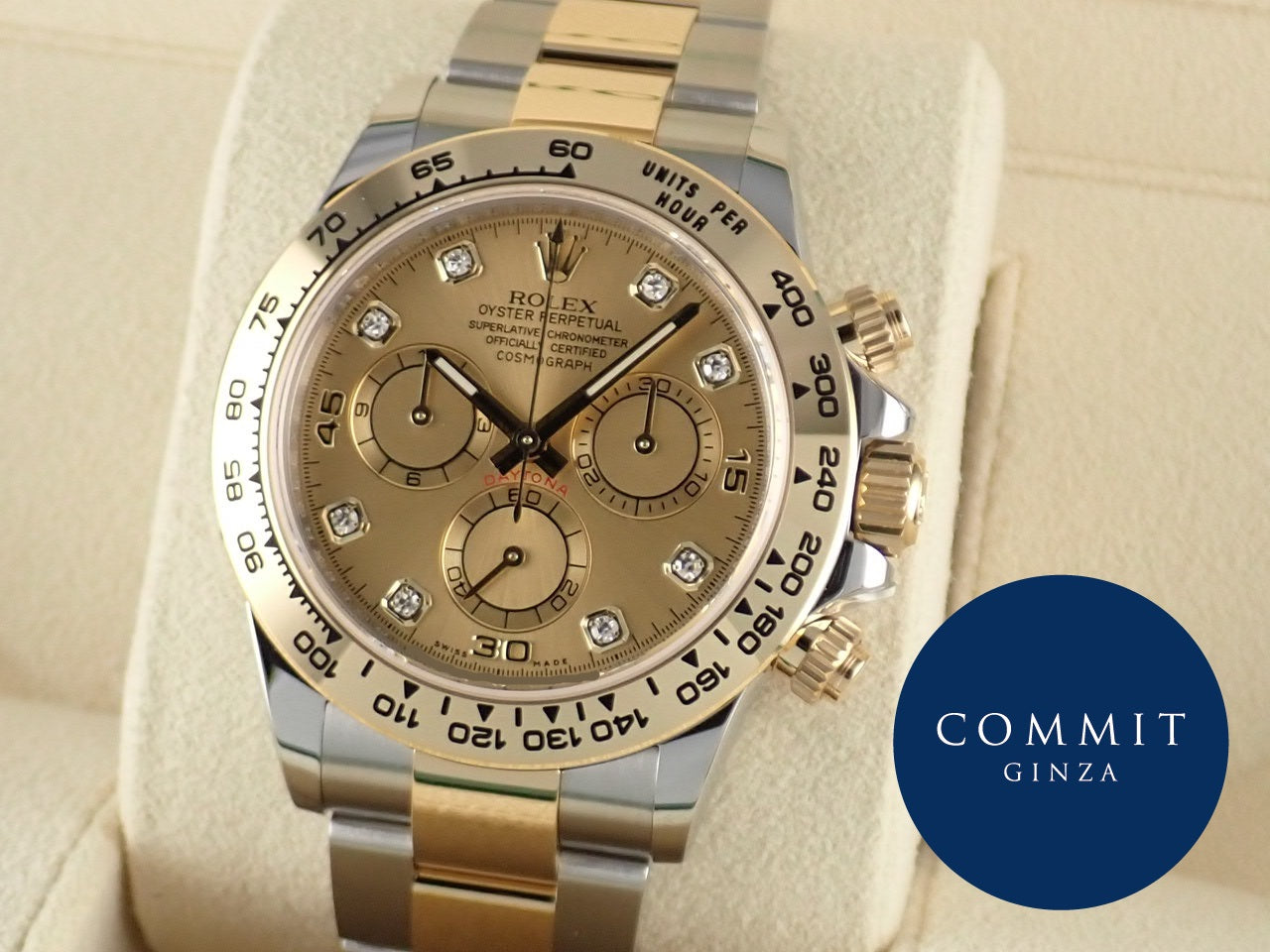 Rolex Daytona Champagne Dial 8P Diamonds [Unused] &lt;New Warranty Card, Box, etc.&gt;