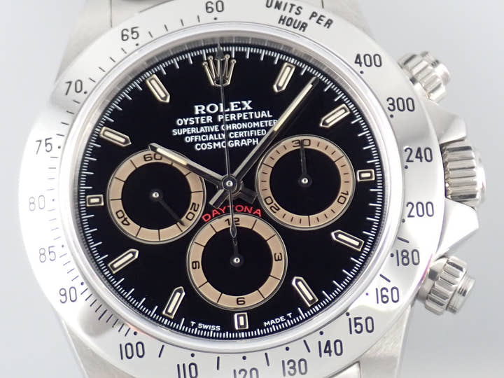ロレックス デイトナ Ref.16520 ブラック文字盤 中古 daytona-500