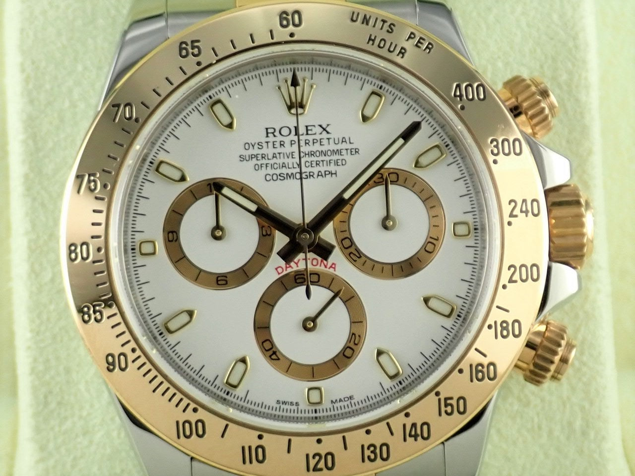 Rolex Daytona combination model, white dial &lt;Warranty, box, etc.&gt;