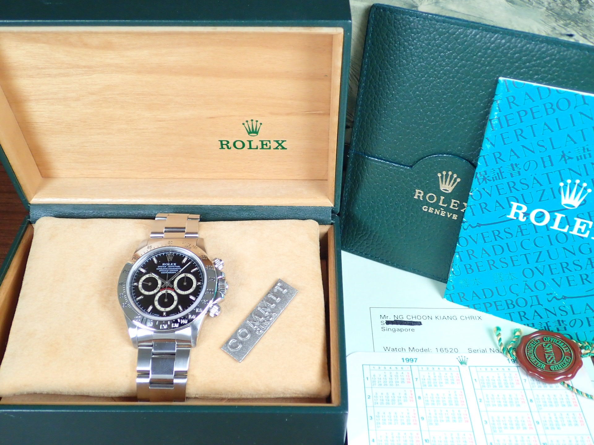 Rolex Daytona El Primero Black Dial U3 Ref.16520