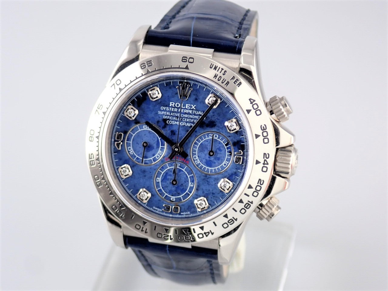 Rolex Daytona Sodalite 8P Diamond &lt;International Service Warranty&gt;