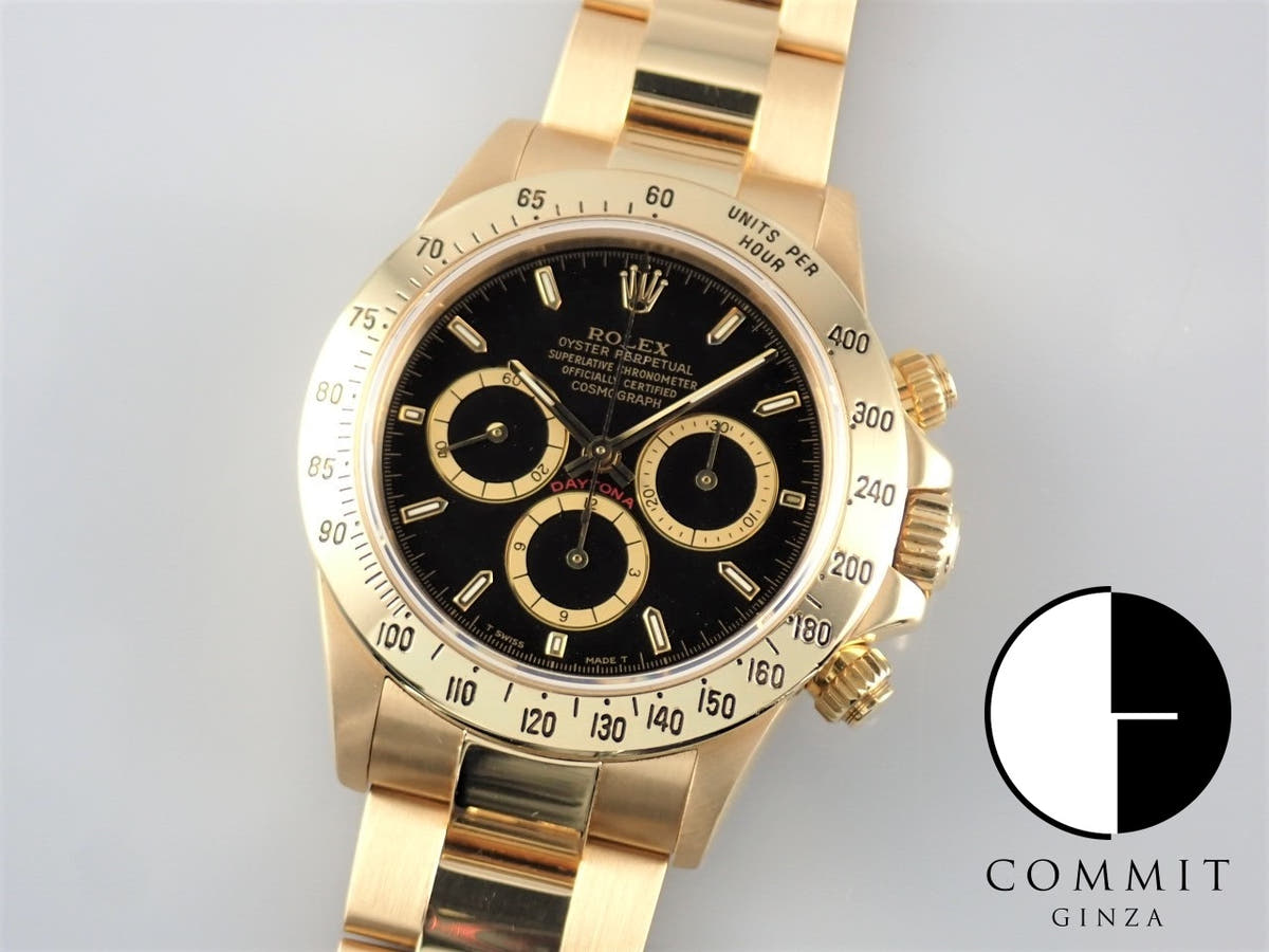 ロレックス デイトナ Ref.16528 ブラック文字盤 中古 daytona-575