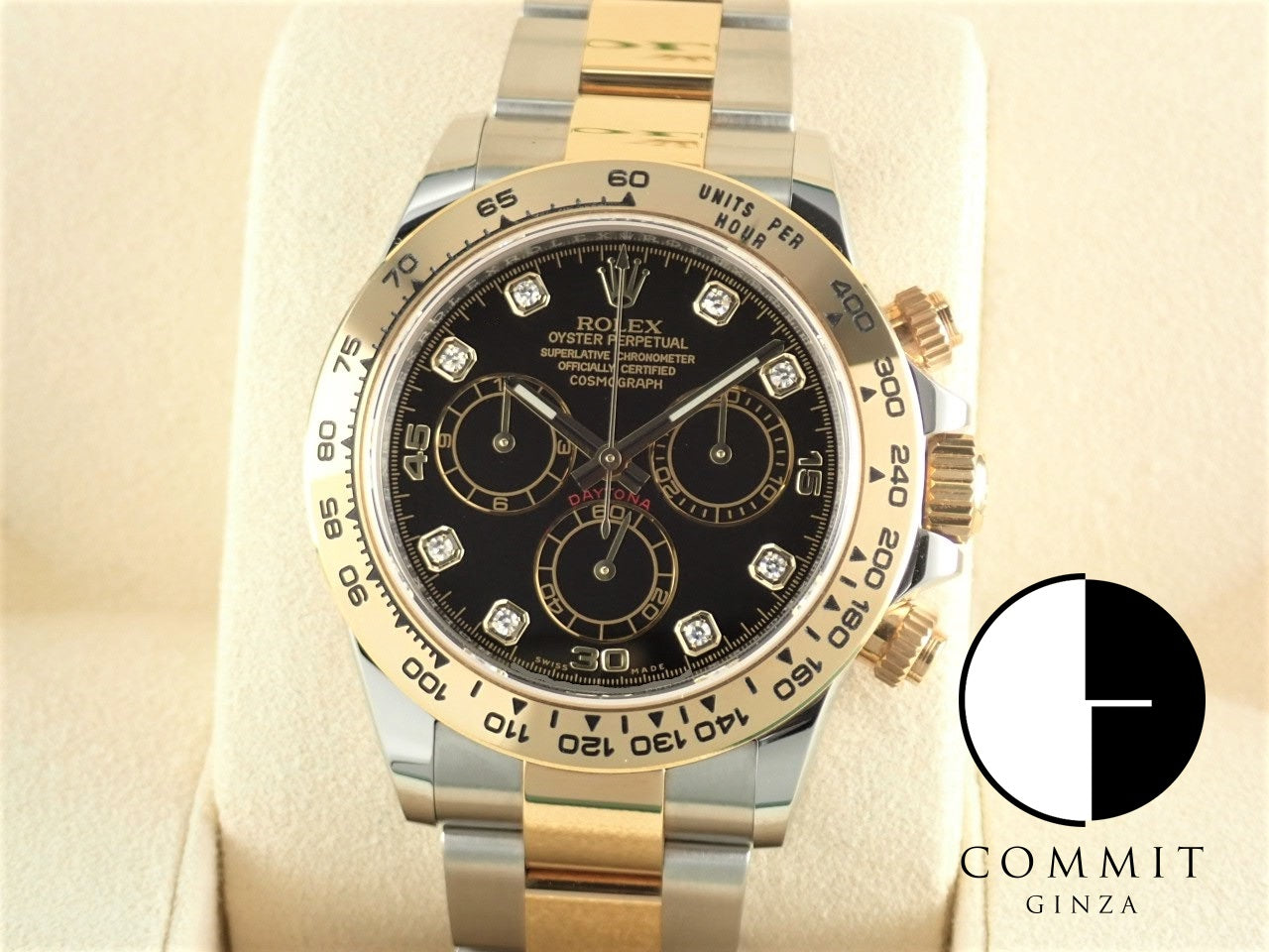 Rolex Daytona Black Dial 8P Diamonds &lt;Warranty, Box, etc.&gt;