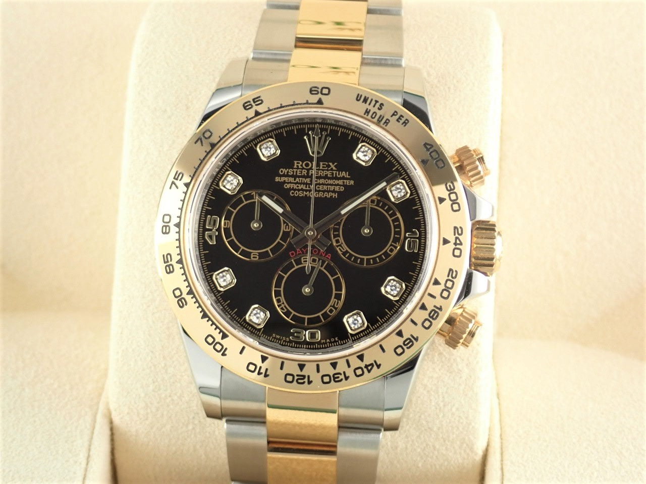 Rolex Daytona Black Dial 8P Diamonds &lt;Warranty, Box, etc.&gt;