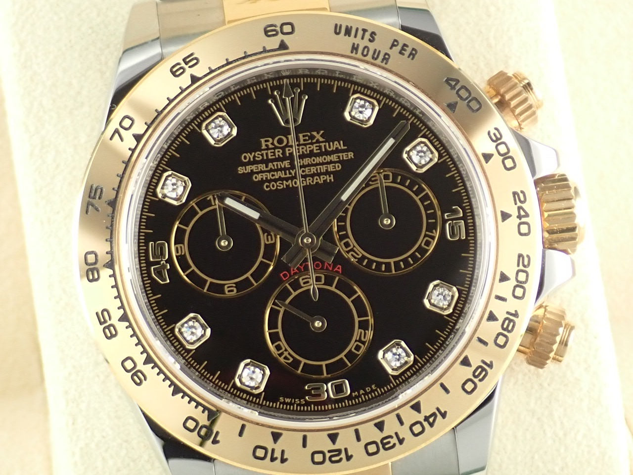 Rolex Daytona Black Dial 8P Diamonds &lt;Warranty, Box, etc.&gt;