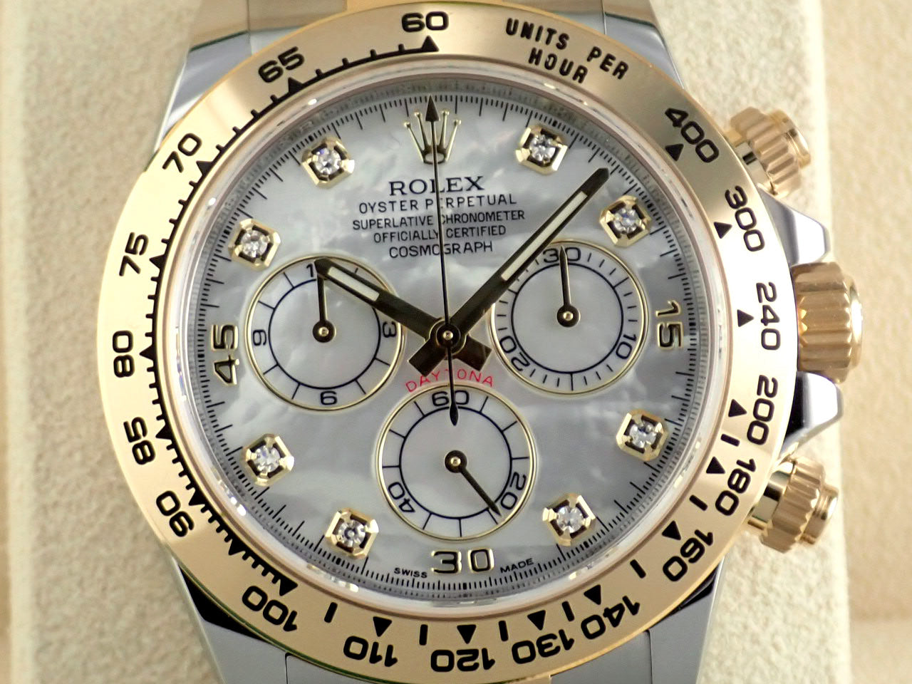 Rolex Daytona Shell Dial 8P Diamond [Unused] &lt;Warranty, Box, Other&gt;