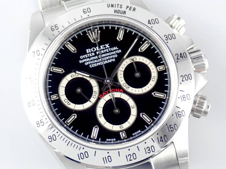 ロレックス デイトナ Ref.16520 ブラック文字盤 中古 daytona-610