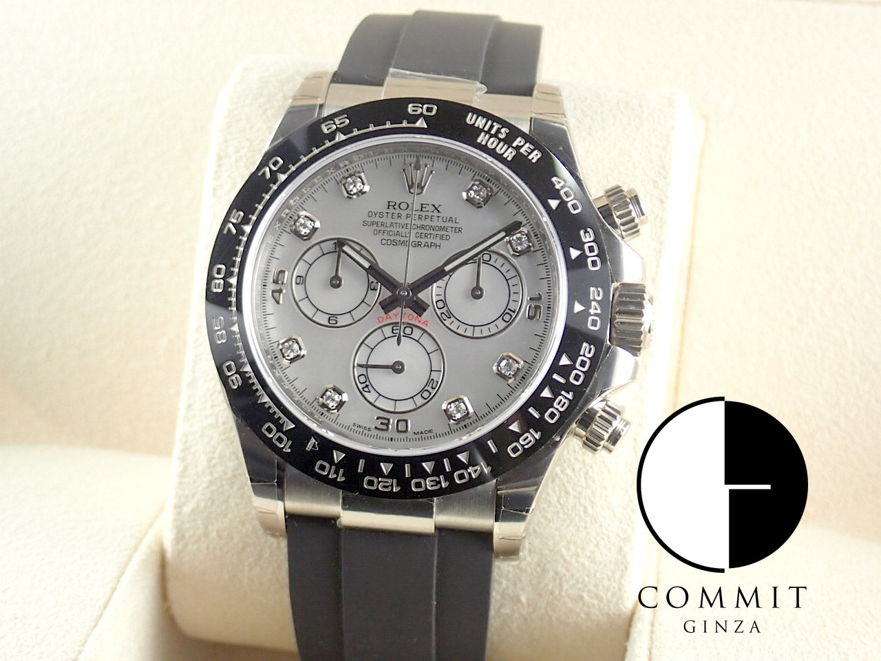 Rolex Daytona 8P Diamond White Shell Dial 18KWG [Unused] &lt;Warranty, Box, Other&gt;