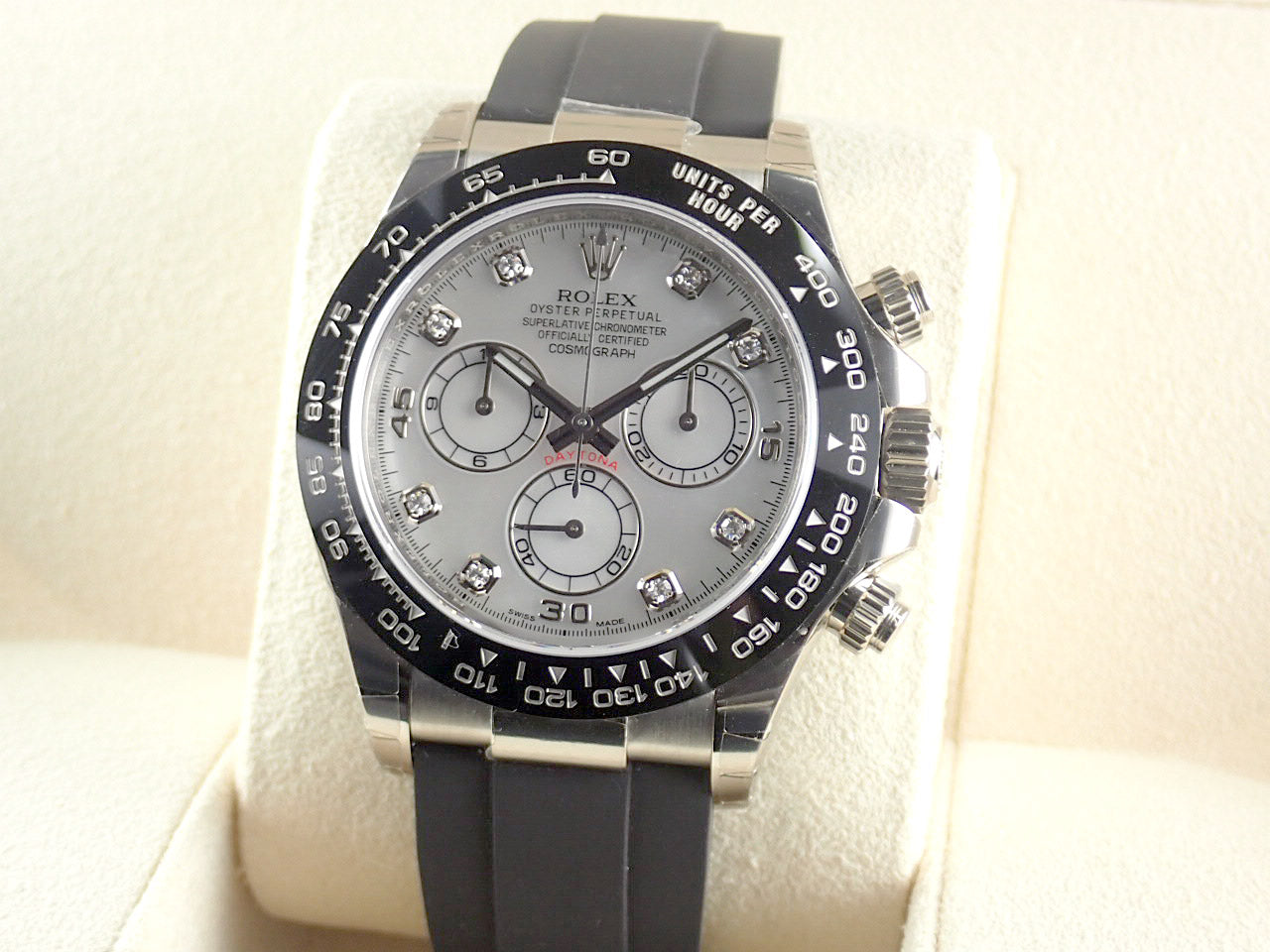 Rolex Daytona 8P Diamond White Shell Dial 18KWG [Unused] &lt;Warranty, Box, Other&gt;