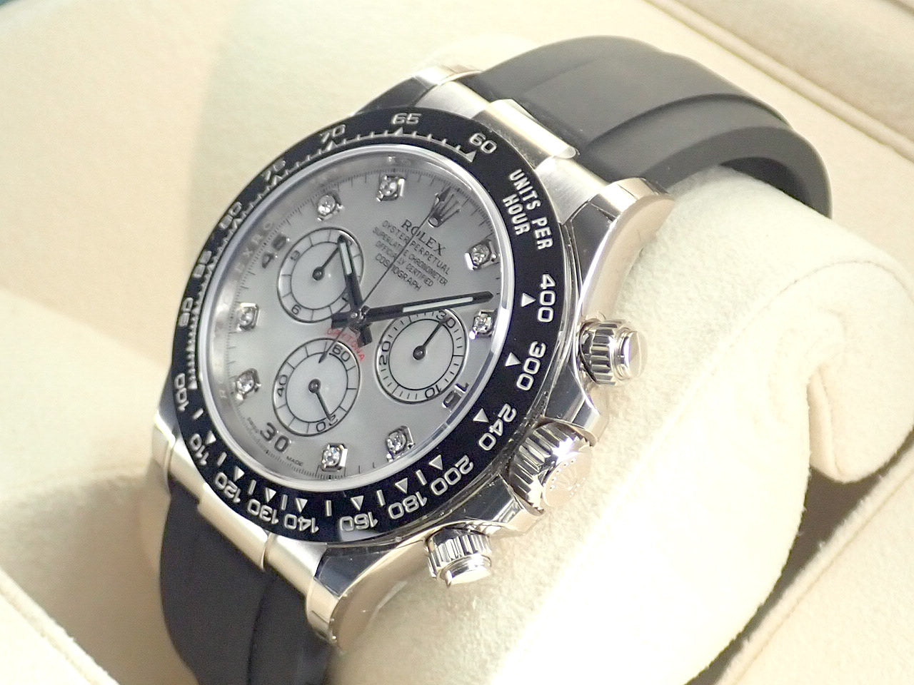 Rolex Daytona 8P Diamond White Shell Dial 18KWG [Unused] &lt;Warranty, Box, Other&gt;