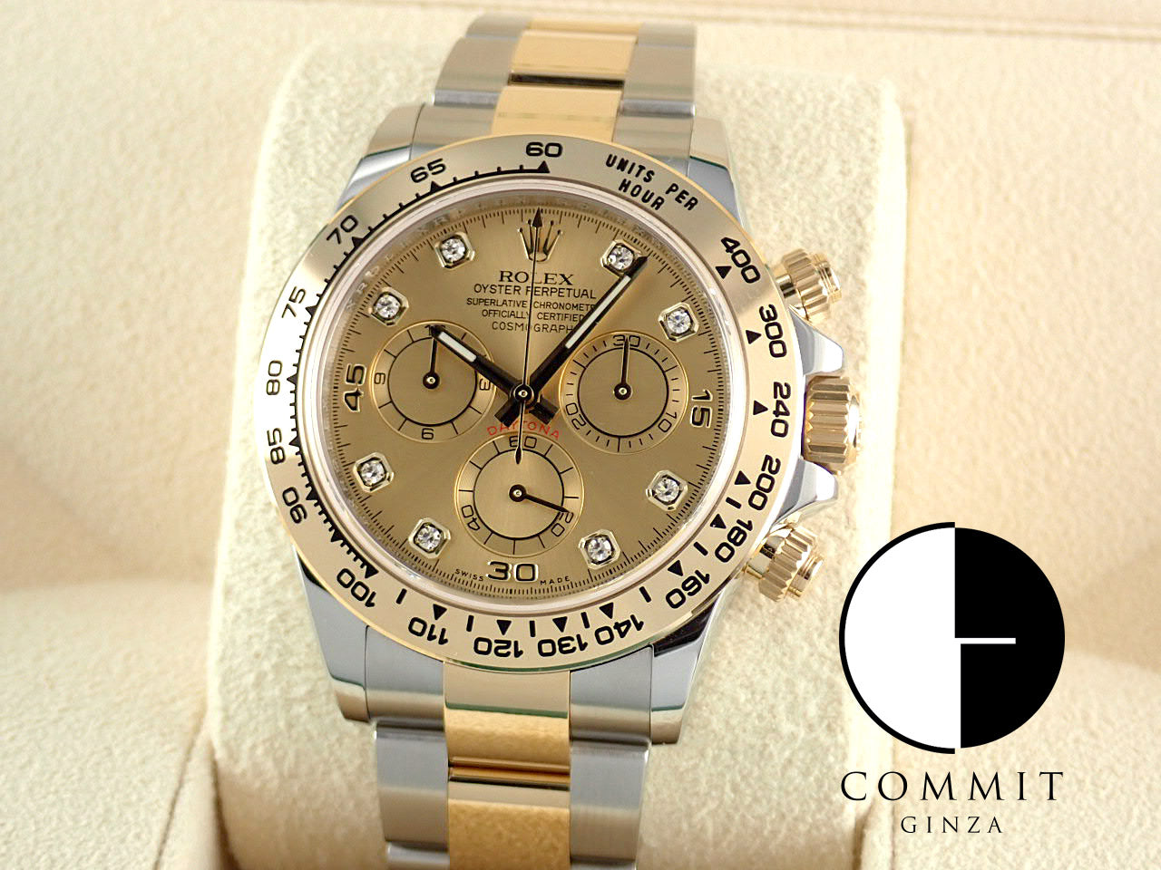 Rolex Daytona Champagne Dial 8P Diamonds [Unused] &lt;New Warranty Card, Box, etc.&gt;