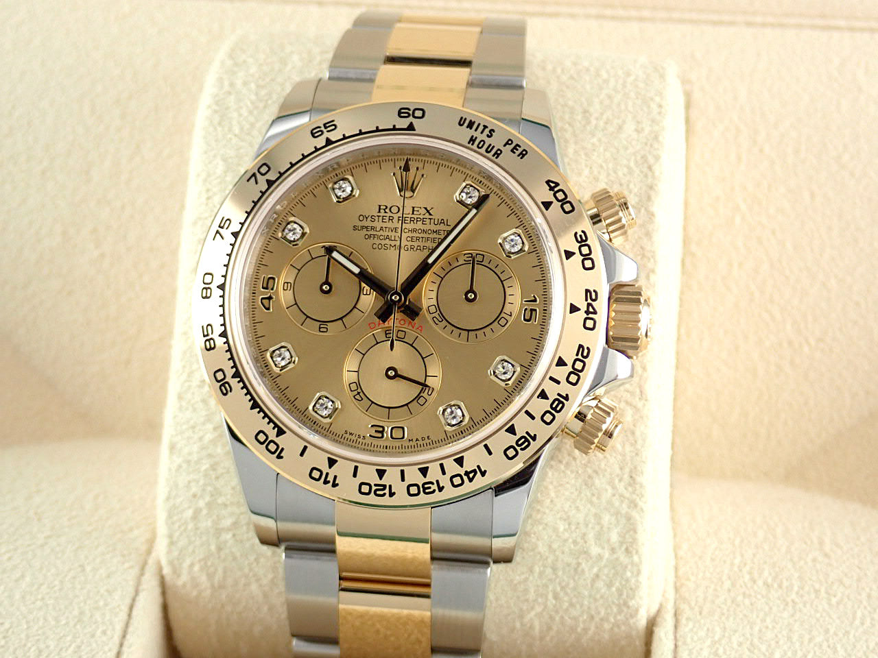 Rolex Daytona Champagne Dial 8P Diamonds [Unused] &lt;New Warranty Card, Box, etc.&gt;