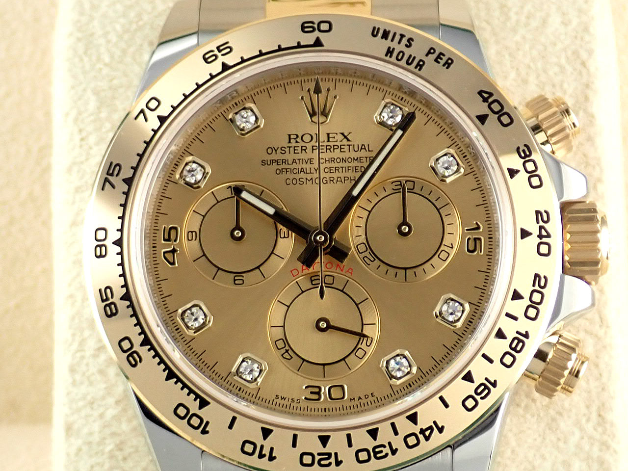 Rolex Daytona Champagne Dial 8P Diamonds [Unused] &lt;New Warranty Card, Box, etc.&gt;