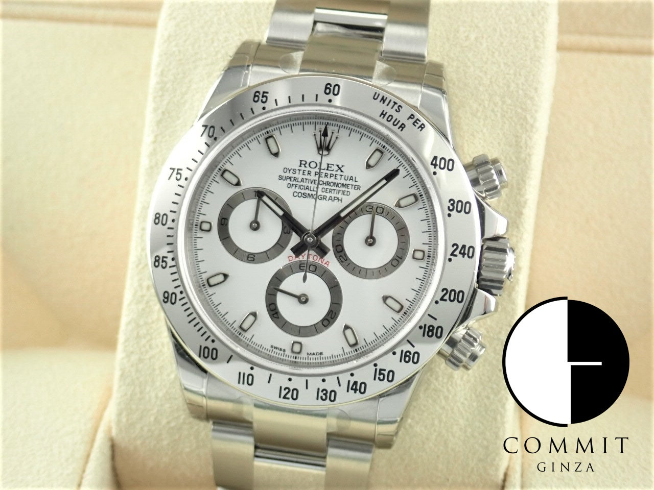 Rolex Daytona Mirrored Buckle White Dial Random Number [Unused] &lt;Warranty, Box, Other&gt;