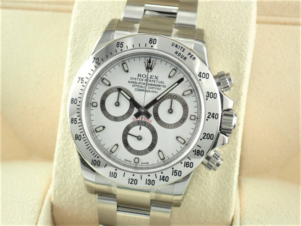 Rolex Daytona Mirrored Buckle White Dial Random Number [Unused] &lt;Warranty, Box, Other&gt;