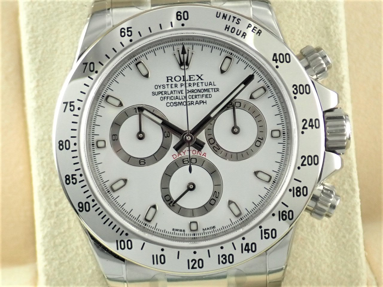 Rolex Daytona Mirrored Buckle White Dial Random Number [Unused] &lt;Warranty, Box, Other&gt;