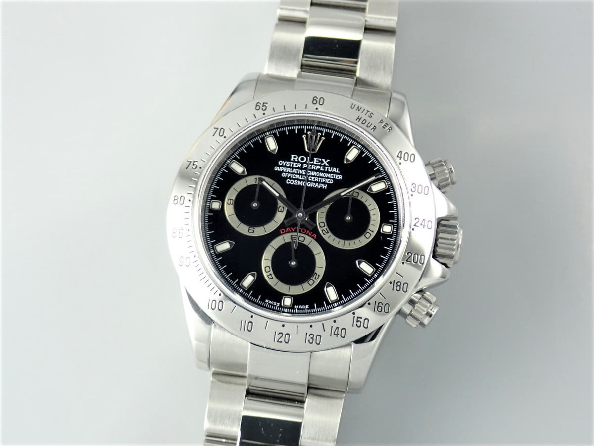 ロレックス デイトナ Ref.116520 ブラック文字盤 中古 1V3EBV5E