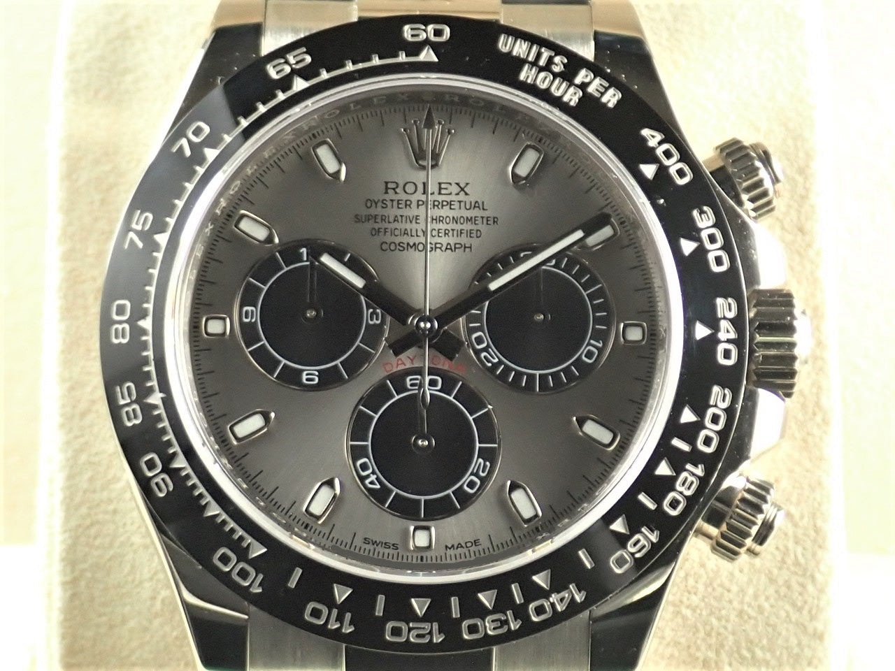 Rolex Daytona Steel &amp; Black Dial 18KWG &lt;Warranty, Box, etc.&gt;