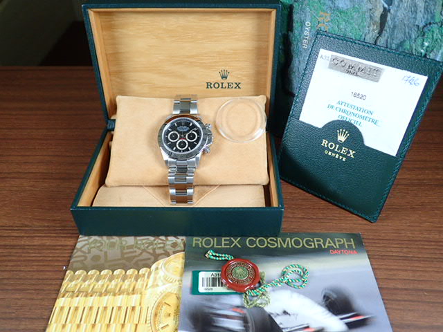 Rolex Daytona El Primero Black Dial A Serial Ref.16520