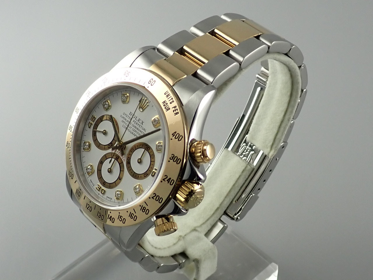 Rolex Daytona 8P Diamond White Dial U-Serial Number &lt;Box&gt;